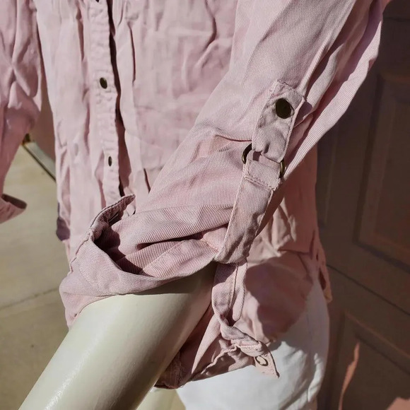 Nordstrom Thread & Supply 100% Lyocell Women's Size Medium Button Down Shirt EUC - Picture 15 of 15